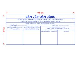  DẤU BẢN VẼ HOÀN CÔNG (80X180mm)